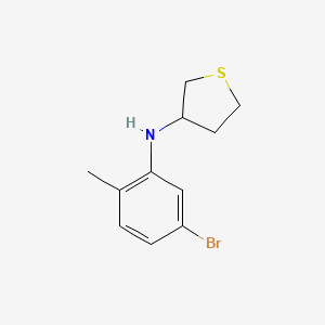 N-(5-bromo-2-methylphenyl)thiolan-3-amine