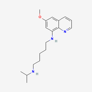 molecular formula C18H27N3O B1209542 Pentaquine CAS No. 86-78-2