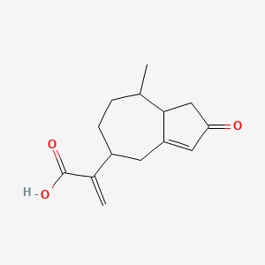 2-(8-methyl-2-oxo-4,5,6,7,8,8a-hexahydro-1H-azulen-5-yl)prop-2-enoic acid