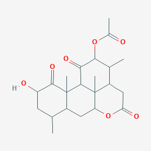 12beta-(Acetyloxy)-2alpha-hydroxypicrasane-1,11,16-trione