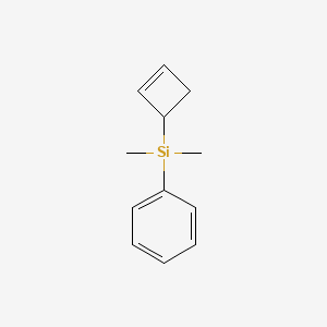 molecular formula C12H16Si B12095488 (2-Cyclobuten-1-yldimethylsilyl)benzene 