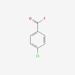 molecular formula C7H4ClFO B12095508 Benzoyl fluoride, 4-chloro- CAS No. 456-21-3