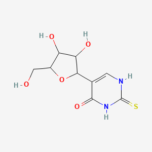 5-[3,4-dihydroxy-5-(hydroxymethyl)oxolan-2-yl]-2-sulfanylidene-1H-pyrimidin-4-one