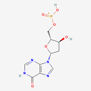 molecular formula C10H12N4O6P+ B12095532 5'-Inosinic acid,2'-deoxy- 