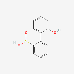 molecular formula C12H10O3S B1209555 2'-Hydroxy-1,1'-biphenyl-2-sulfinic acid 