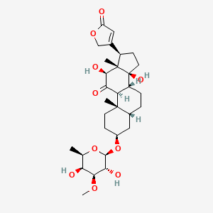 molecular formula C30H44O10 B1209558 Sarmutogenin 3-O-beta-D-digitaloside 