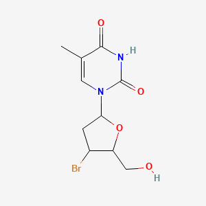 molecular formula C10H13BrN2O4 B12095604 3'-Bromo-2',3'-dideoxy-5-methyluridine 