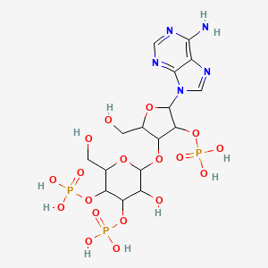 [2-(6-Aminopurin-9-yl)-4-[3-hydroxy-6-(hydroxymethyl)-4,5-diphosphonooxyoxan-2-yl]oxy-5-(hydroxymethyl)oxolan-3-yl] dihydrogen phosphate