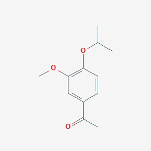 molecular formula C12H16O3 B12095646 Ethanone, 1-[3-methoxy-4-(1-methylethoxy)phenyl]- CAS No. 104972-10-3