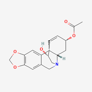 molecular formula C18H19NO5 B1209566 3-O-Acetylhamayne 