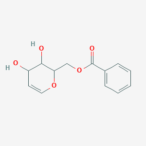 (3,4-dihydroxy-3,4-dihydro-2H-pyran-2-yl)methyl benzoate