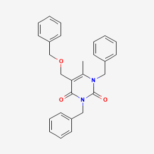 molecular formula C27H26N2O3 B12095733 1,3-dibenzyl-5-((benzyloxy)methyl)-6-methylpyrimidine-2,4(1H,3H)-dione 