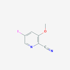 2-Cyano-5-iodo-3-methoxypyridine