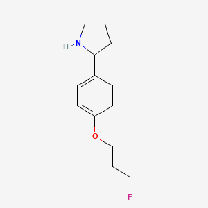 1-[4-((2S)Pyrrolidin-2-YL)phenoxy]-3-fluoropropane