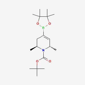 tert-Butyl trans-2,6-dimethyl-4-(tetramethyl-1,3,2-dioxaborolan-2-yl)-1,2,3,6-tetrahydropyridine-1-carboxylate