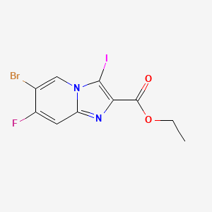 Ethyl 6-bromo-7-fluoro-3-iodoimidazo[1,2-a]pyridine-2-carboxylate