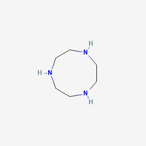 molecular formula C6H15N3 B1209588 1,4,7-Triazacyclononane CAS No. 4730-54-5