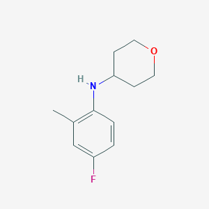 N-(4-fluoro-2-methylphenyl)oxan-4-amine