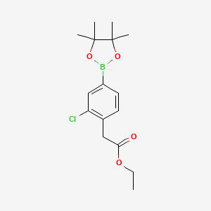 Ethyl 2-(2-chloro-4-(4,4,5,5-tetramethyl-1,3,2-dioxaborolan-2-yl)phenyl)acetate