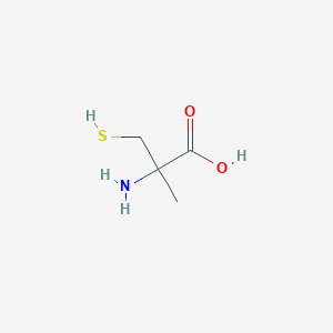 molecular formula C4H9NO2S B12095896 2-Amino-2-methyl-3-sulfanylpropanoic acid 