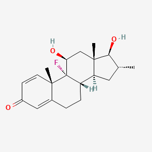 B1209590 9-Fluoro-11beta,17beta-dihydroxy-16alpha-methylandrosta-1,4-dien-3-one CAS No. 3801-25-0