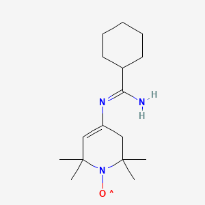 B1209591 N-(2,2,6,6-Tetramethylpiperidyl-1-oxyl) N'-(cyclohexyl)carbodiimide CAS No. 42249-40-1