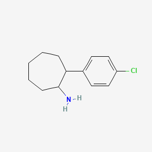 2-(4-Chlorophenyl)cycloheptan-1-amine