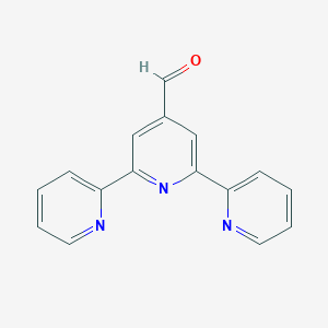 molecular formula C16H11N3O B012096 [2,2':6',2''-联吡啶]-4'-甲醛 CAS No. 108295-45-0