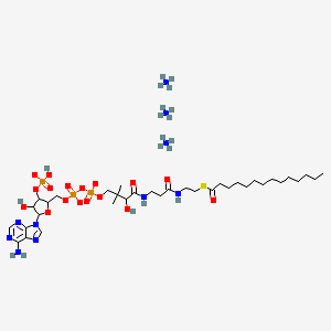 molecular formula C35H71N10O17P3S B12096019 myristoyl Coenzyme A (ammonium salt) 