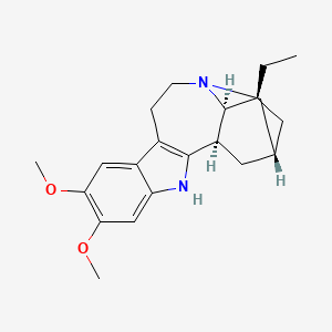 molecular formula C21H28N2O2 B1209602 12,13-Dimethoxyibogamine CAS No. 482-18-8