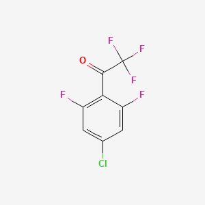 molecular formula C8H2ClF5O B12096040 4'-Chloro-2,2,2,2',6'-pentafluoroacetophenone CAS No. 1208076-12-3