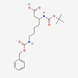 (R)-7-(((Benzyloxy)carbonyl)amino)-3-((tert-butoxycarbonyl)amino)heptanoic acid