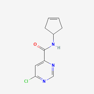 molecular formula C10H10ClN3O B12096097 6-chloro-N-(cyclopent-3-en-1-yl)pyrimidine-4-carboxamide 