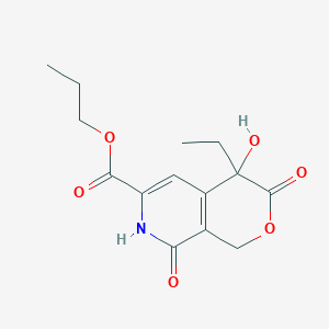 (S)-4-Ethyl-4-hydroxy-3,8-dioxo-3,4,7,8-tetrahydro-1H-pyrano[3,4-c]pyridine-6-carboxylic acid propyl ester