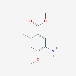 molecular formula C10H13NO3 B12096148 5-Amino-4-methoxy-2-methyl-benzoic acid methyl ester 