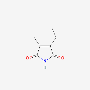 molecular formula C7H9NO2 B1209617 3-乙基-4-甲基-1H-吡咯-2,5-二酮 CAS No. 20189-42-8
