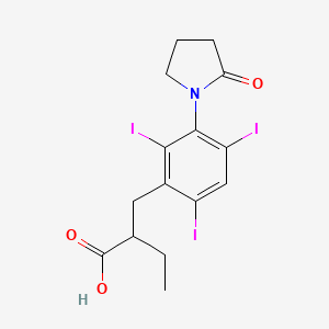 molecular formula C15H16I3NO3 B1209618 紫草酸 CAS No. 21766-53-0