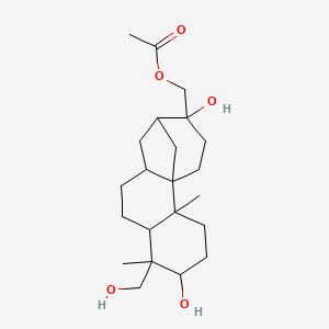 [5,13-Dihydroxy-6-(hydroxymethyl)-2,6-dimethyl-13-tetracyclo[10.3.1.01,10.02,7]hexadecanyl]methyl acetate