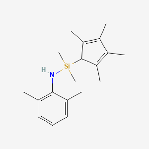 molecular formula C19H29NSi B12096251 N-(2,6-Dimethylphenyl)-1,1-dimethyl-1-(2,3,4,5-tetramethylcyclopenta-2,4-dien-1-yl)silanamine 