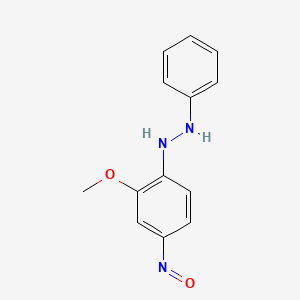 molecular formula C13H13N3O2 B1209626 N-(3-Methoxy-4-(phenylazo)phenyl)hydroxylamine CAS No. 80830-33-7
