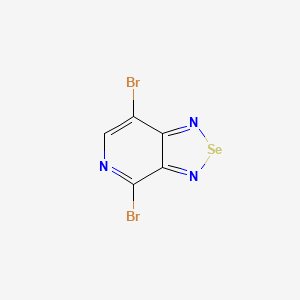 molecular formula C5HBr2N3Se B12096265 4,7-Dibromo-[1,2,5]selenadiazolo[3,4-c]pyridine 