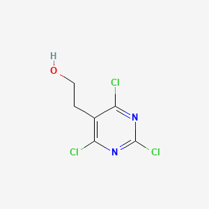 molecular formula C6H5Cl3N2O B12096275 2-(2,4,6-Trichloropyrimidin-5-yl)ethanol 