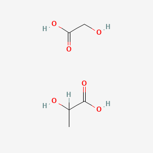 molecular formula C5H10O6 B1209629 PLGA (聚乳酸-乙醇酸共聚物) CAS No. 34346-01-5