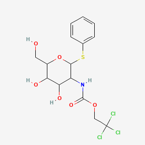 2,2,2-Trichloroethyl [(2S,3R,4R,5S,6R)-4,5-Dihydroxy-6-(hydroxymethyl)-2-(phenylthio)tetrahydro-2H-pyran-3-yl]carbamate