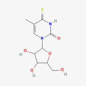 1-[3,4-Dihydroxy-5-(hydroxymethyl)oxolan-2-yl]-5-methyl-4-sulfanylidenepyrimidin-2-one