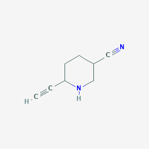 trans-6-Ethynylpiperidine-3-carbonitrile