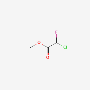 molecular formula C3H4ClFO2 B12096405 Acetic acid, chlorofluoro-, methyl ester CAS No. 433-52-3