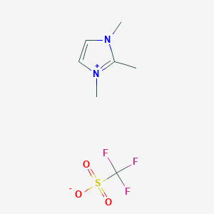 molecular formula C7H11F3N2O3S B12096430 1,2,3-Trimethylimidazolium trifluoromethanesulfonate CAS No. 439286-64-3