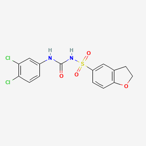 N-(5-(2,3-Dihydrobenzofuryl)sulfonyl)-N'-(3,4-dichlorophenyl)urea