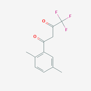 molecular formula C12H11F3O2 B12096448 1-(2,5-Dimethylphenyl)-4,4,4-trifluorobutane-1,3-dione CAS No. 94856-19-6